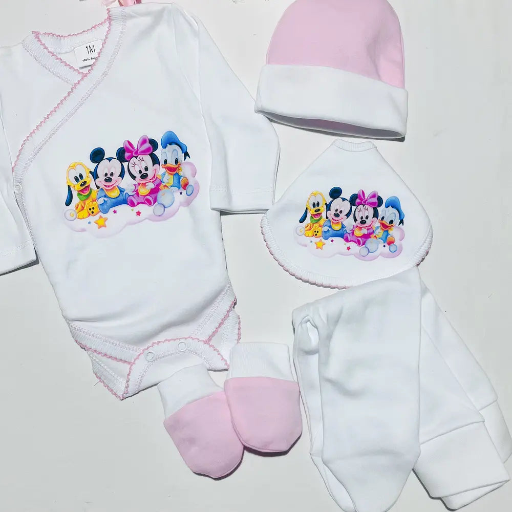 Conjunto interior 100% algodão bebé Disney - Várias cores
