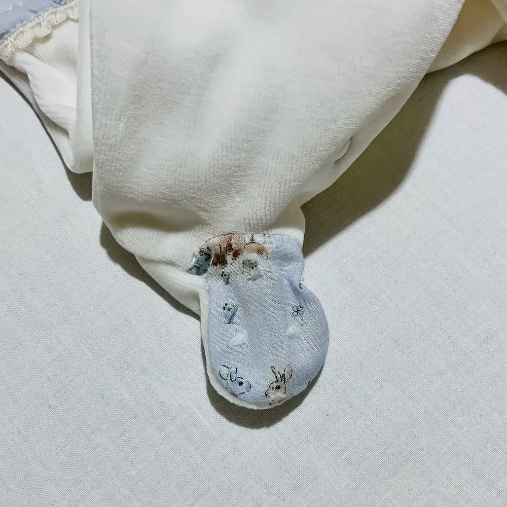 Conjunto de 2 peças em veludo bebé
