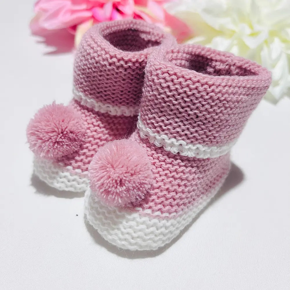 Carapins bebé malha - pompom