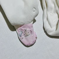 Babygrow recém-nascido de veludo tema floresta encantada