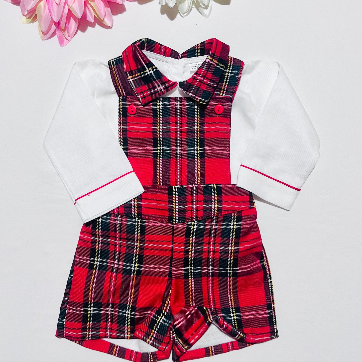 Conjunto bebé - Jardineira e Camisa