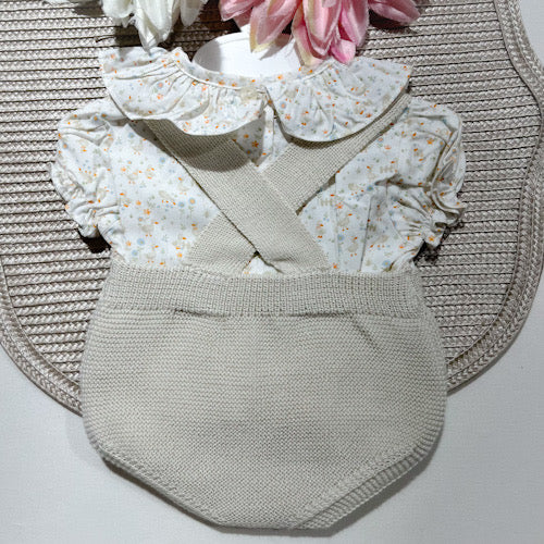 Conjunto Lili em malha para bebé - 1 aos 12M