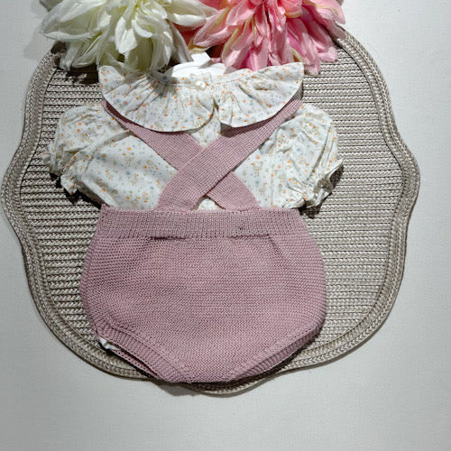 Conjunto Lili em malha para bebé - 1 aos 12M