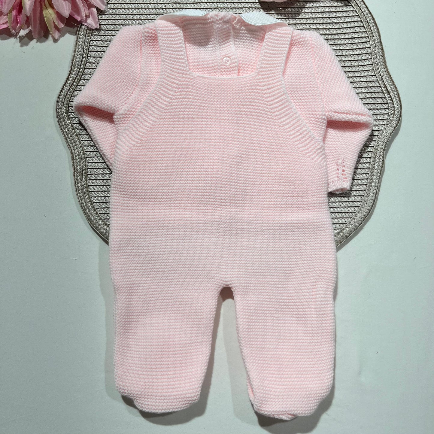 Conjunto Chérie para bebé - 1/3M - Rosa bebé