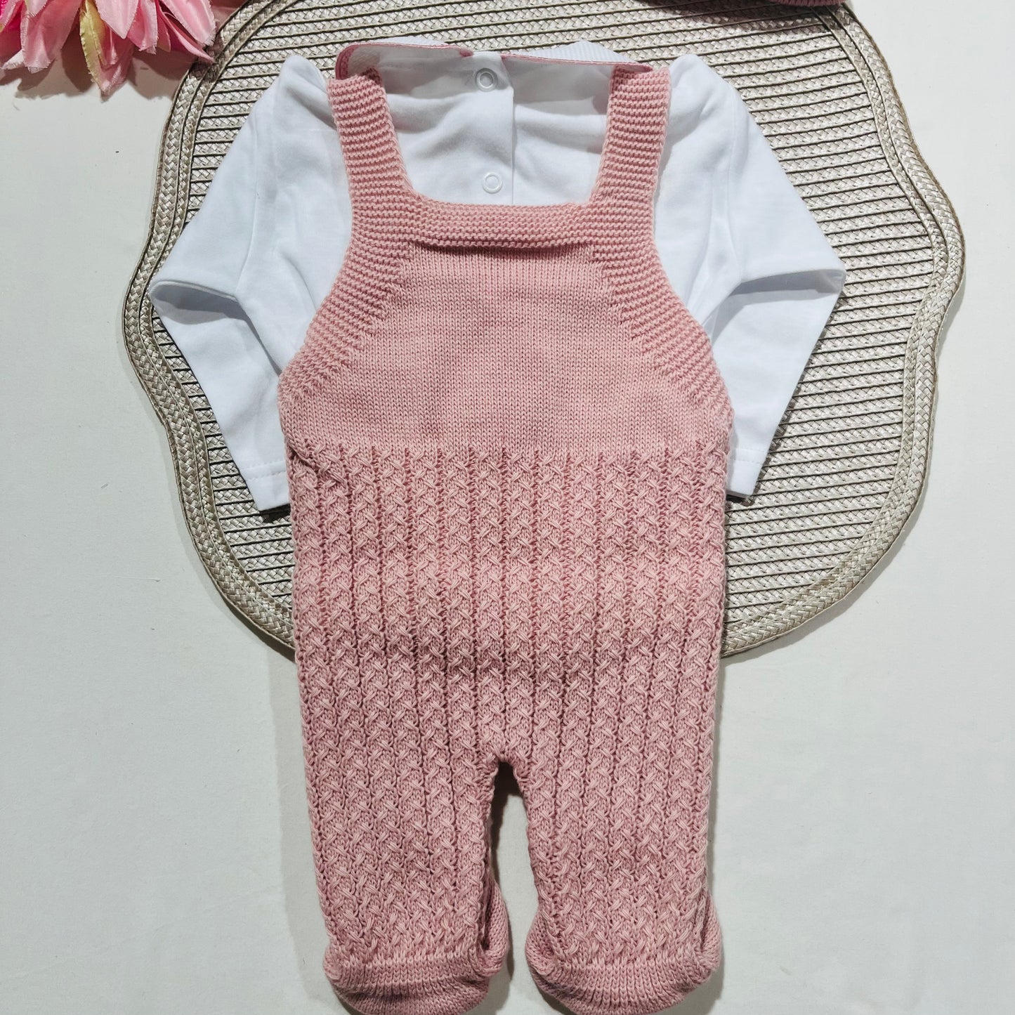 Conjunto Doce para bebé - 1M - Rosa velho