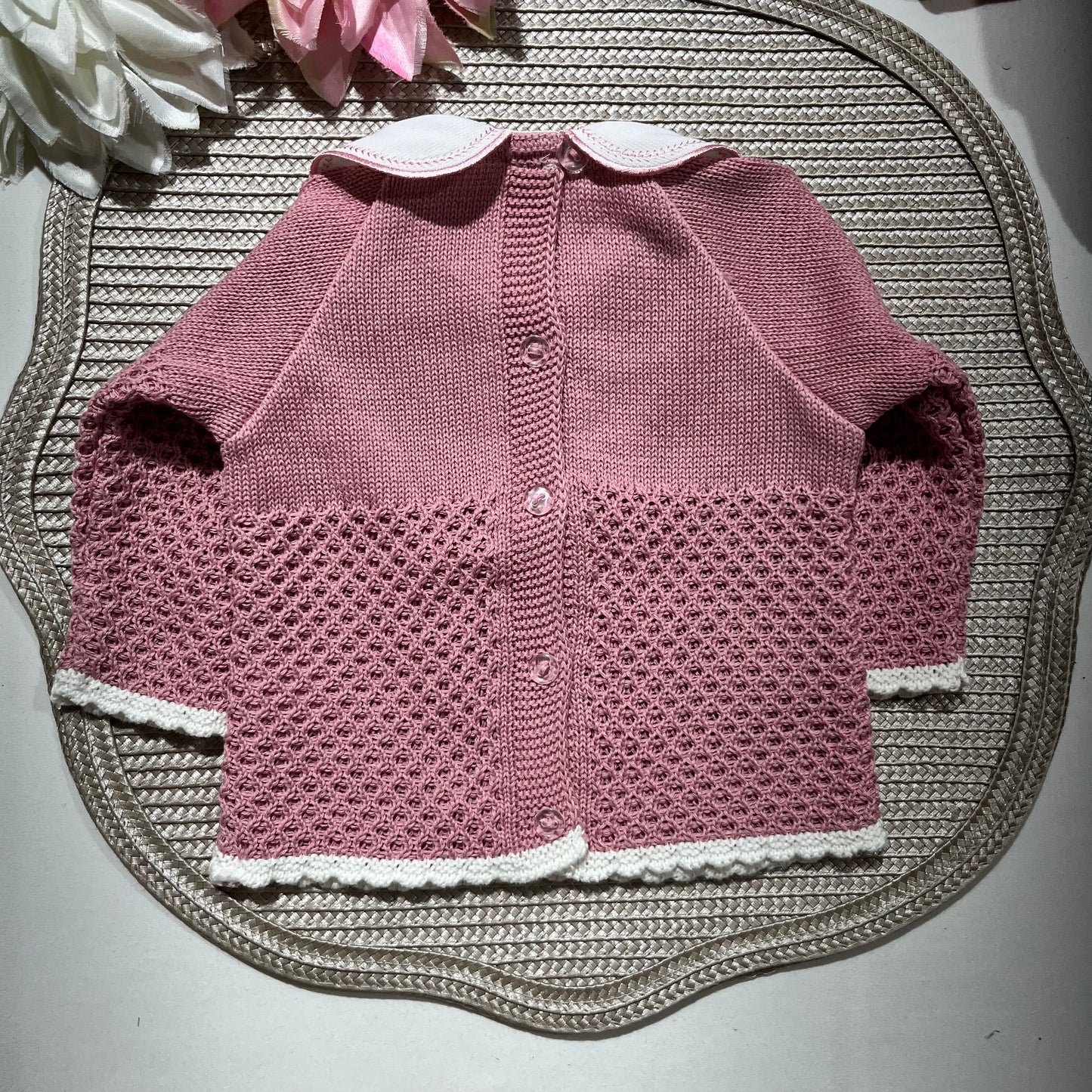 Conjunto Mimo para bebé em algodão - 0/3M - Rosa velho