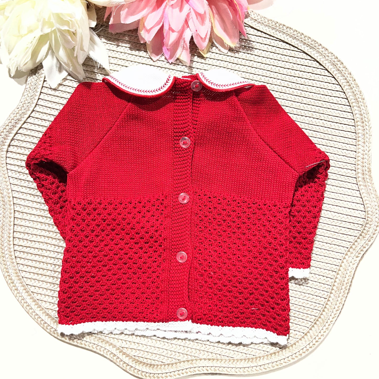 Conjunto Mimo para bebé em algodão - 0/3M - Vermelho