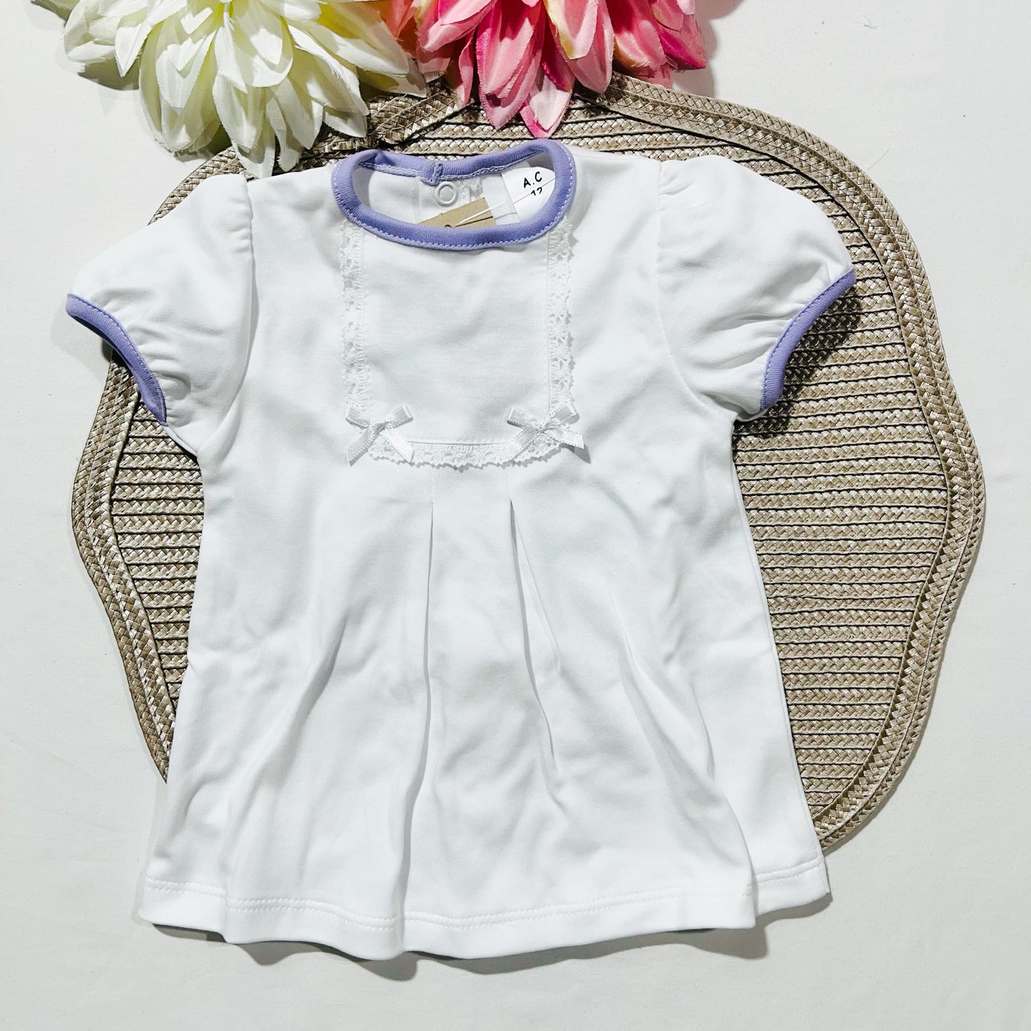Conjunto de algodão de bebé - Lavanda