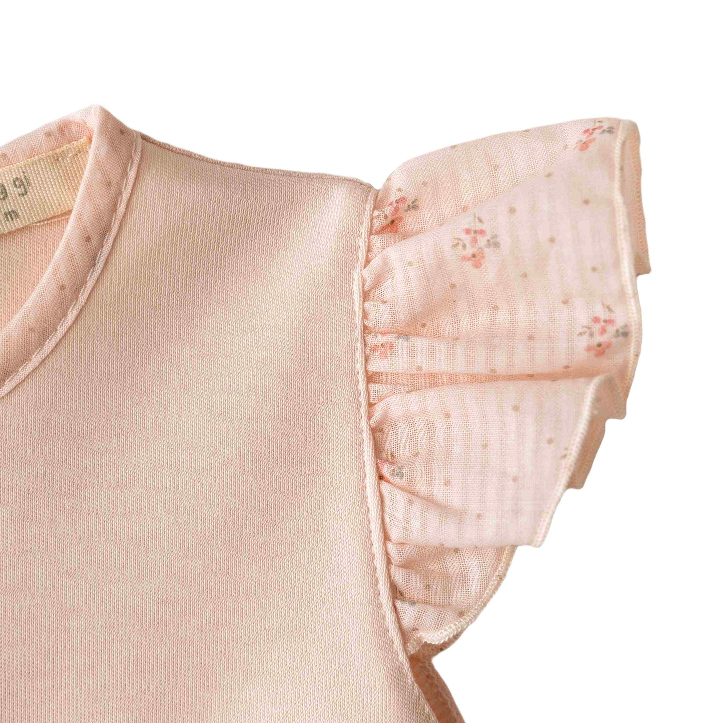 Baby Gi - Fofo rosa com laço flora bebé - 100% algodão