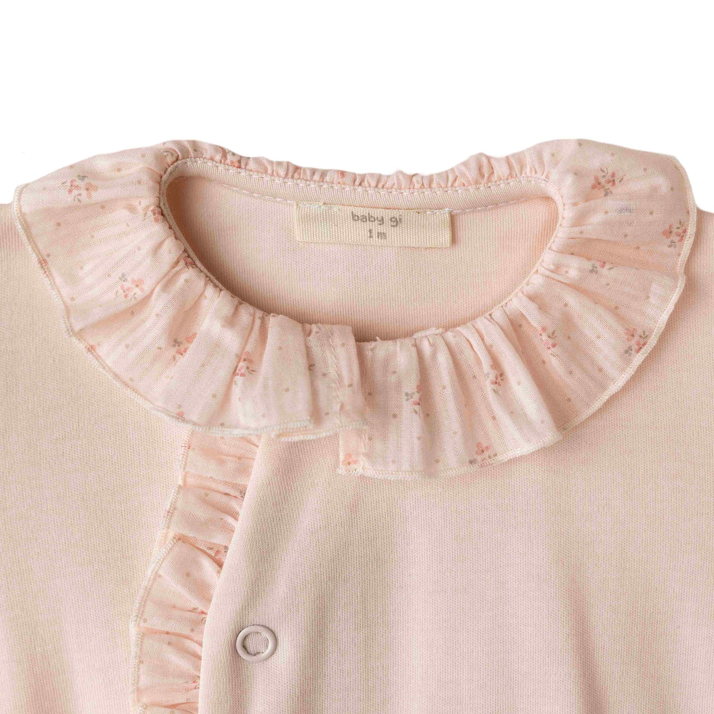 Baby Gi - Babygrow rosa flora bebé