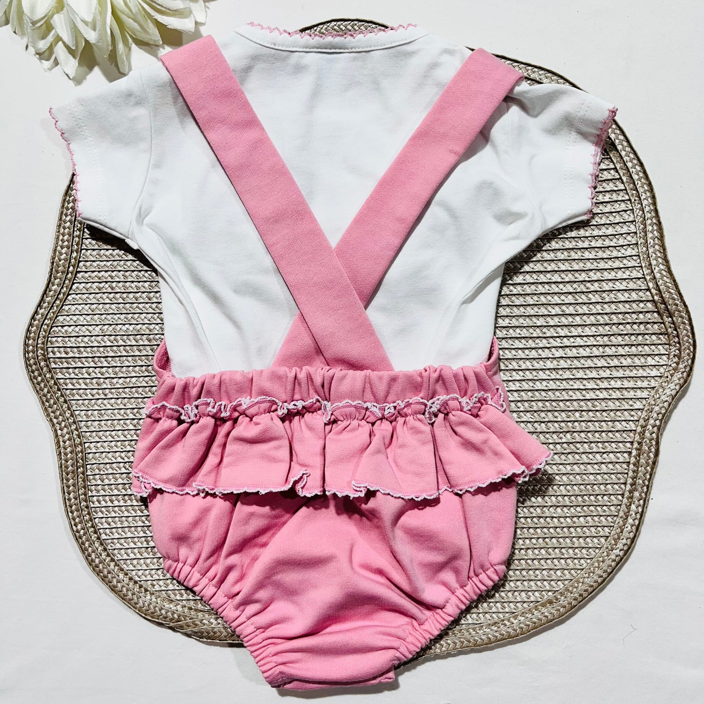Conjunto para bebé Minnie - Algodão em Rosa