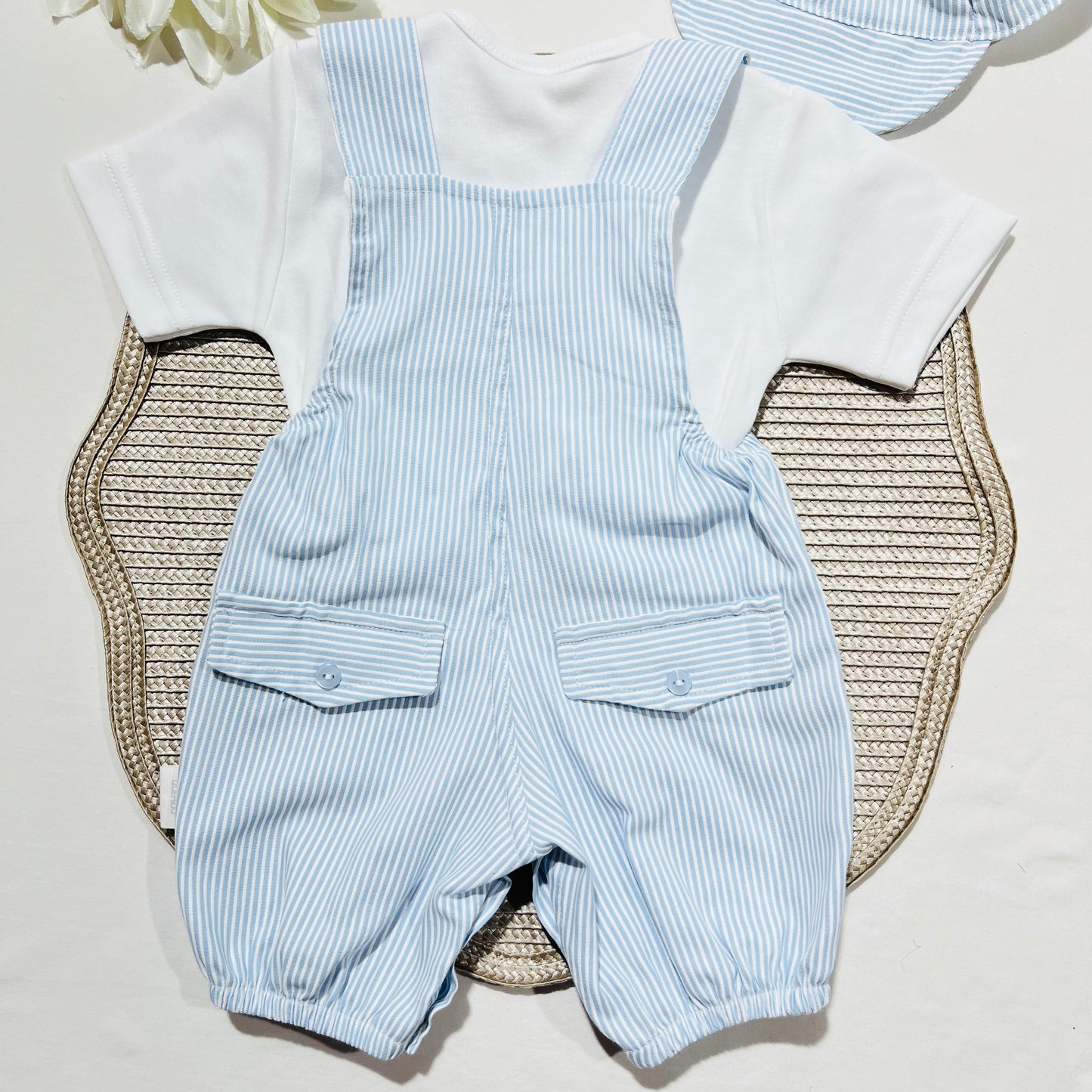 Conjunto de 3 Peças para bebé Marinheiro - Algodão em Azul