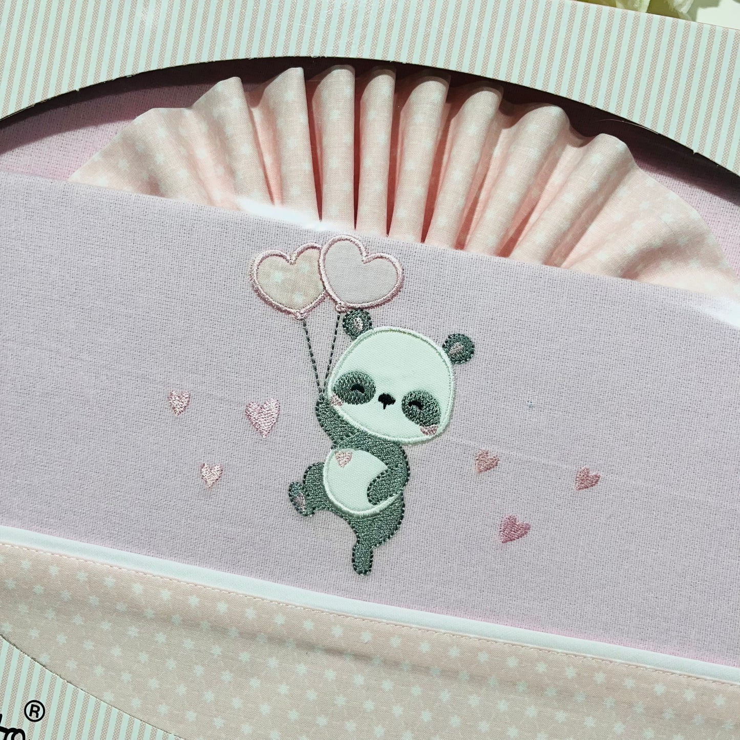 Jogo de lençóis em flanela para Cama de grades - Panda