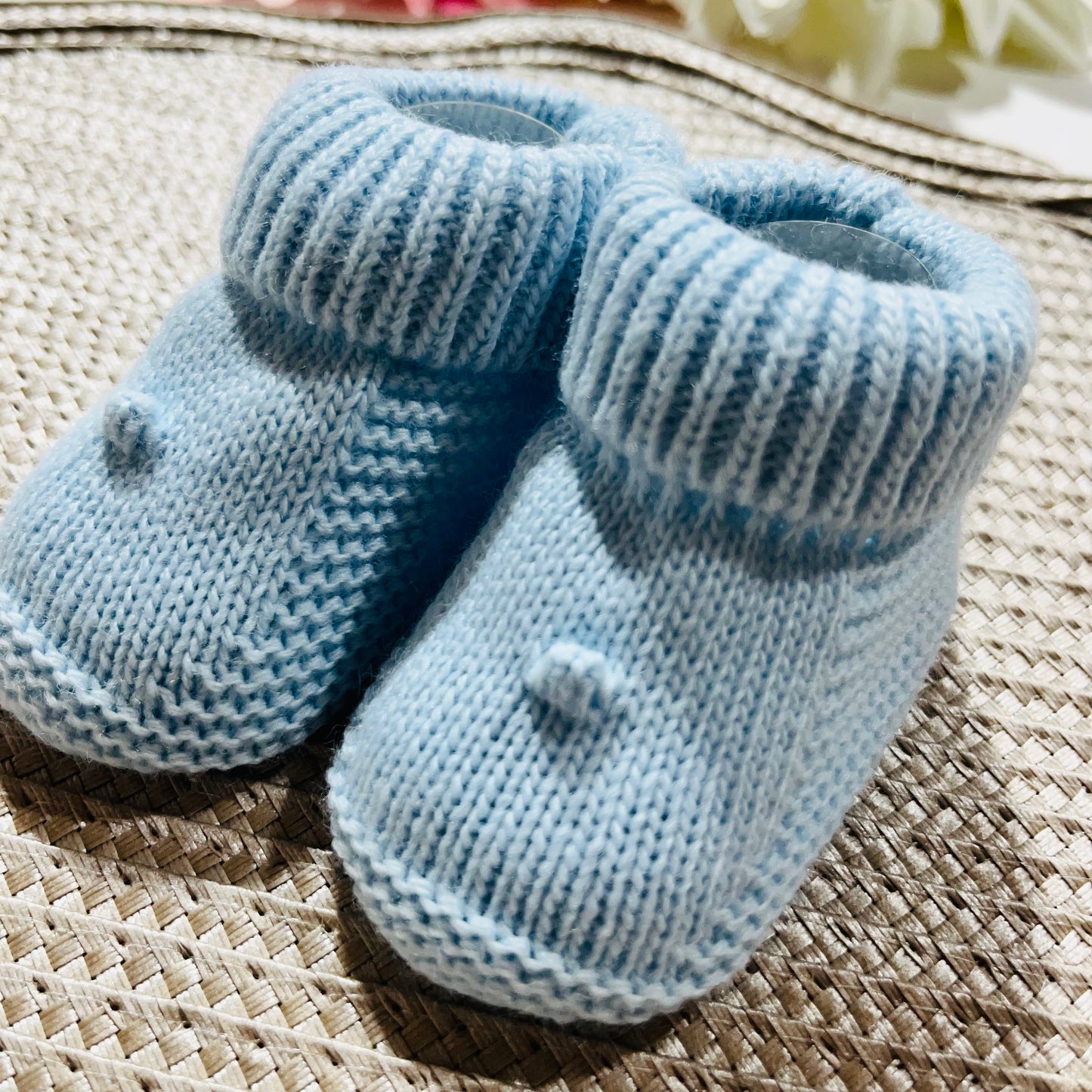 Carapins pintinha para bebé em malha