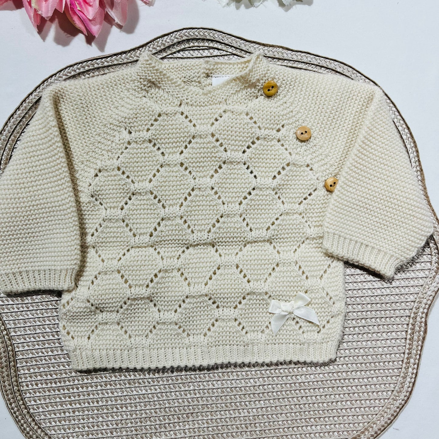 Conjunto de Saída de maternidade para Bebé 0-3 meses - Favinho - Areia