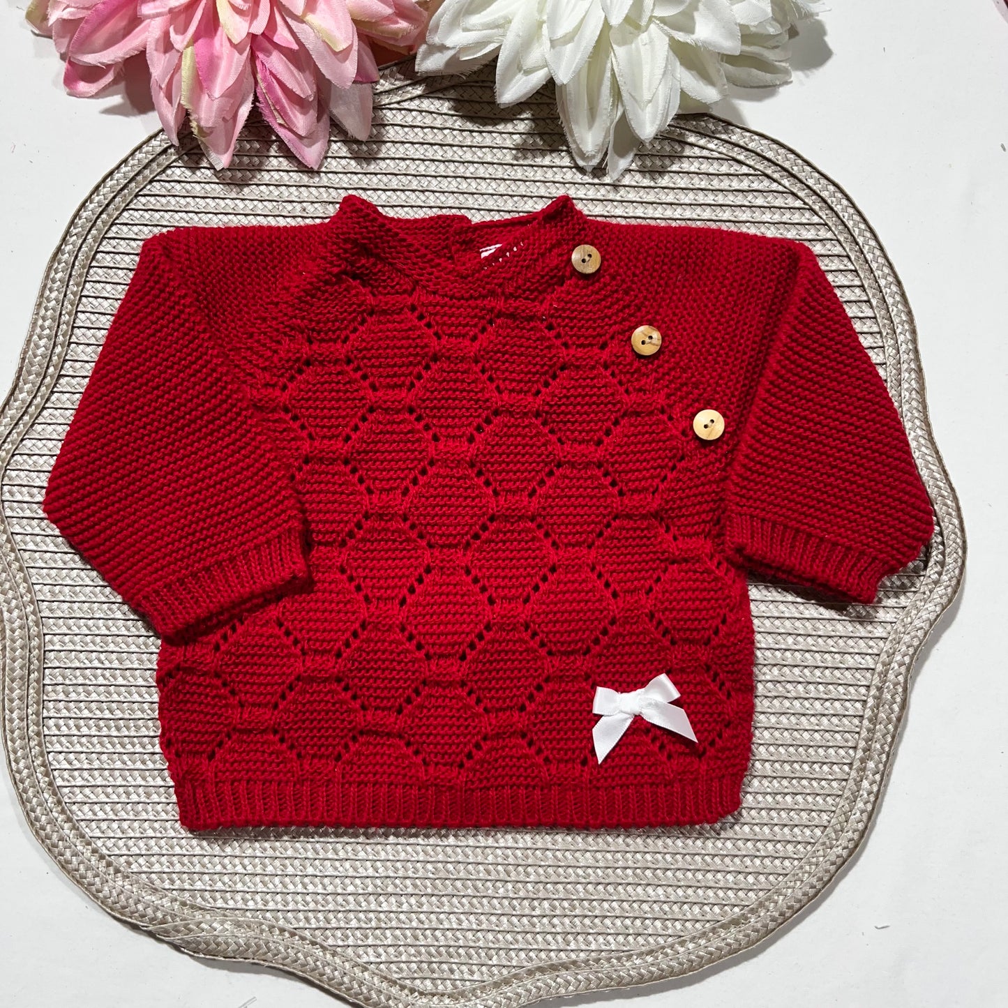 Conjunto de Saída de maternidade para Bebé 0-3 meses - Favinho - Vermelho