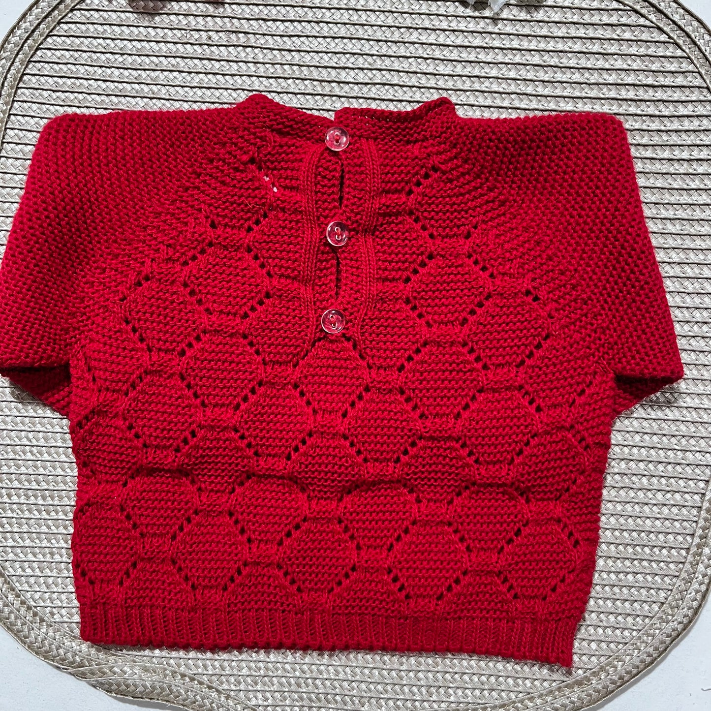 Conjunto de Saída de maternidade para Bebé 0-3 meses - Favinho - Vermelho