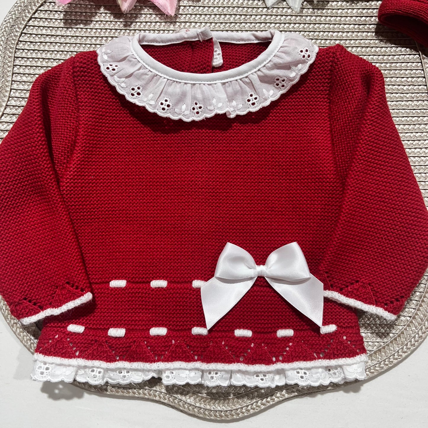 Saída de Maternidade - conjunto de 3 peças em malha- 1/3M - Diana