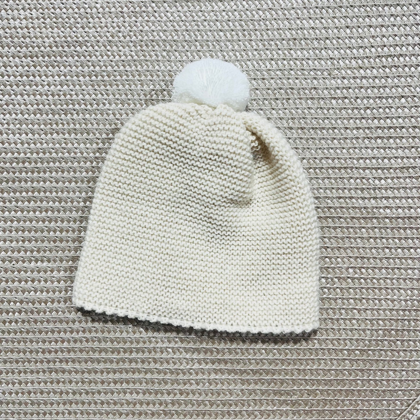 Conjunto de bebé menina em malha - 3 peças - 1/3M - Areia