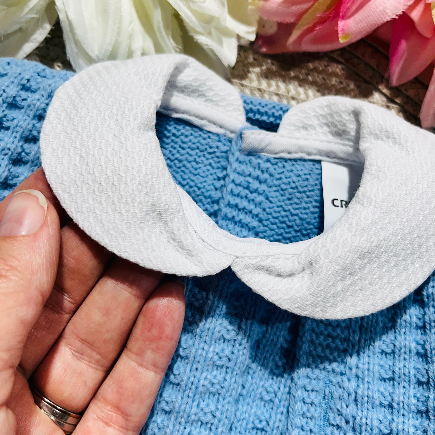 Conjunto Manuel em malha  para bebé - 1,3 e 6M - Azul cobalto