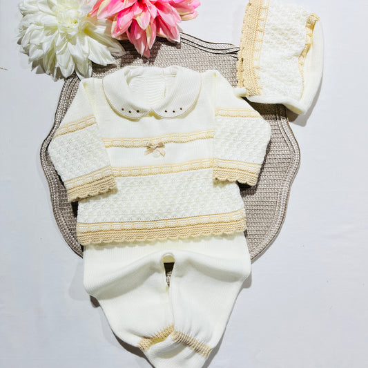 Conjunto de Saída de maternidade para Bebé 0-3 meses - Doçura - Pérola