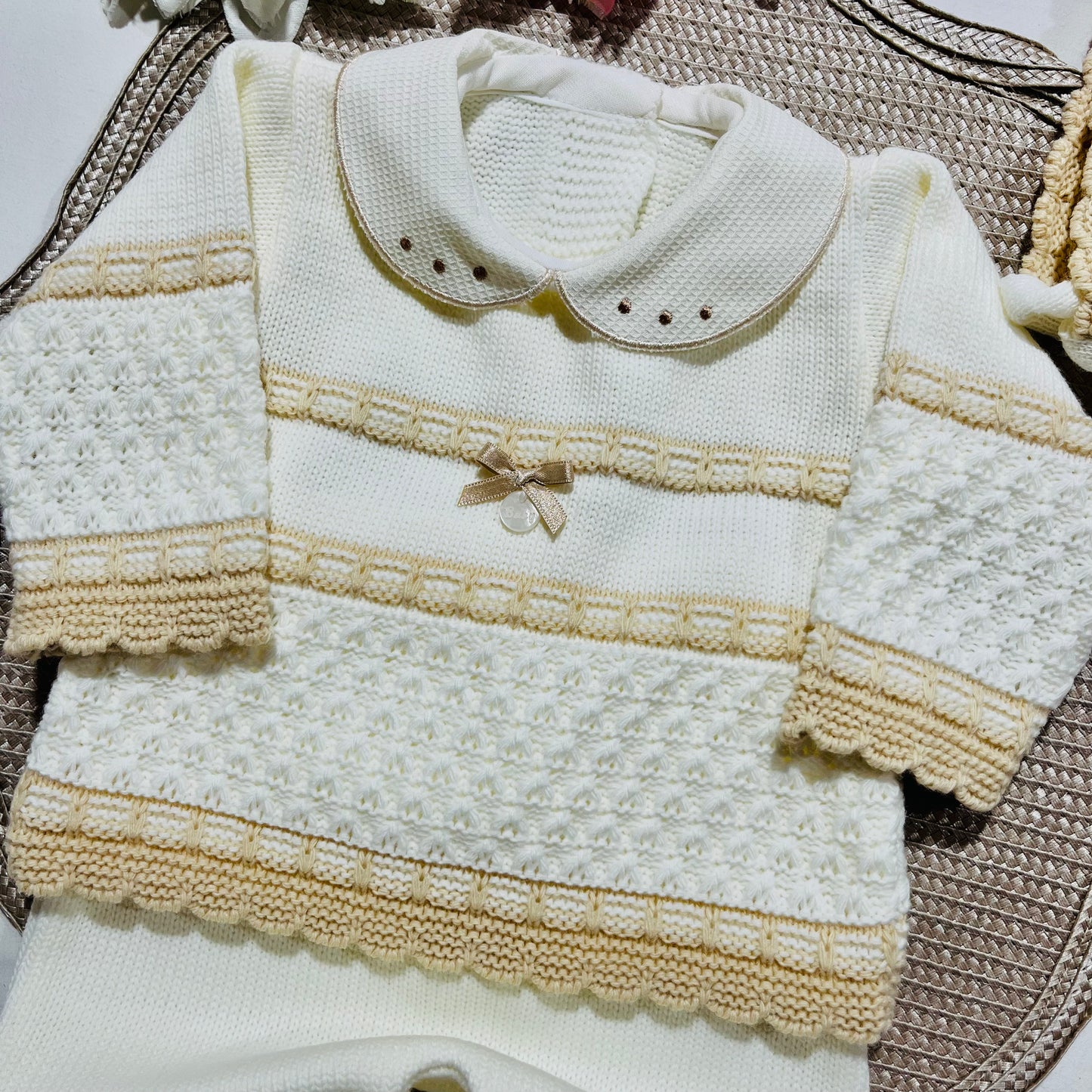Conjunto de Saída de maternidade para Bebé 0-3 meses - Doçura - Pérola