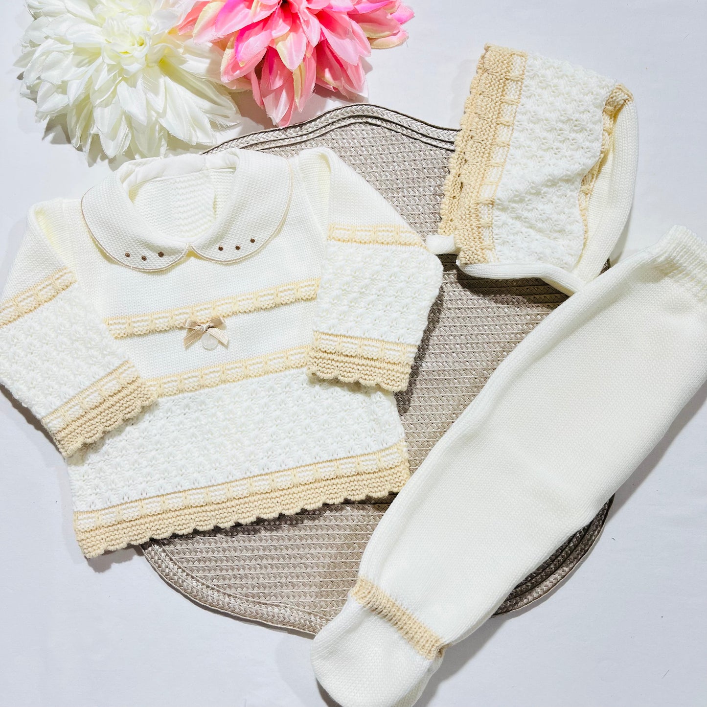 Conjunto de Saída de maternidade para Bebé 0-3 meses - Doçura - Pérola