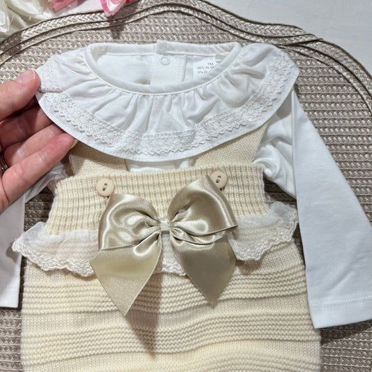 Conjunto Sophia - Fofo e body - Areia - 0/1M