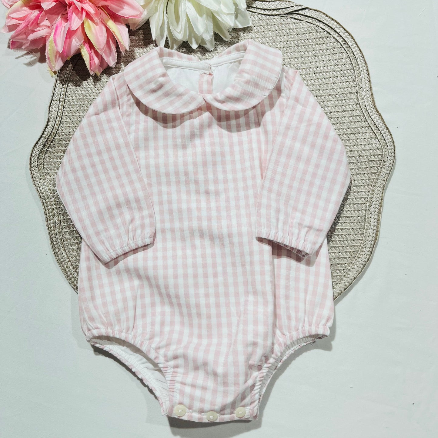 Conjunto Vichy - Fofo e colete - 1 aos 12M