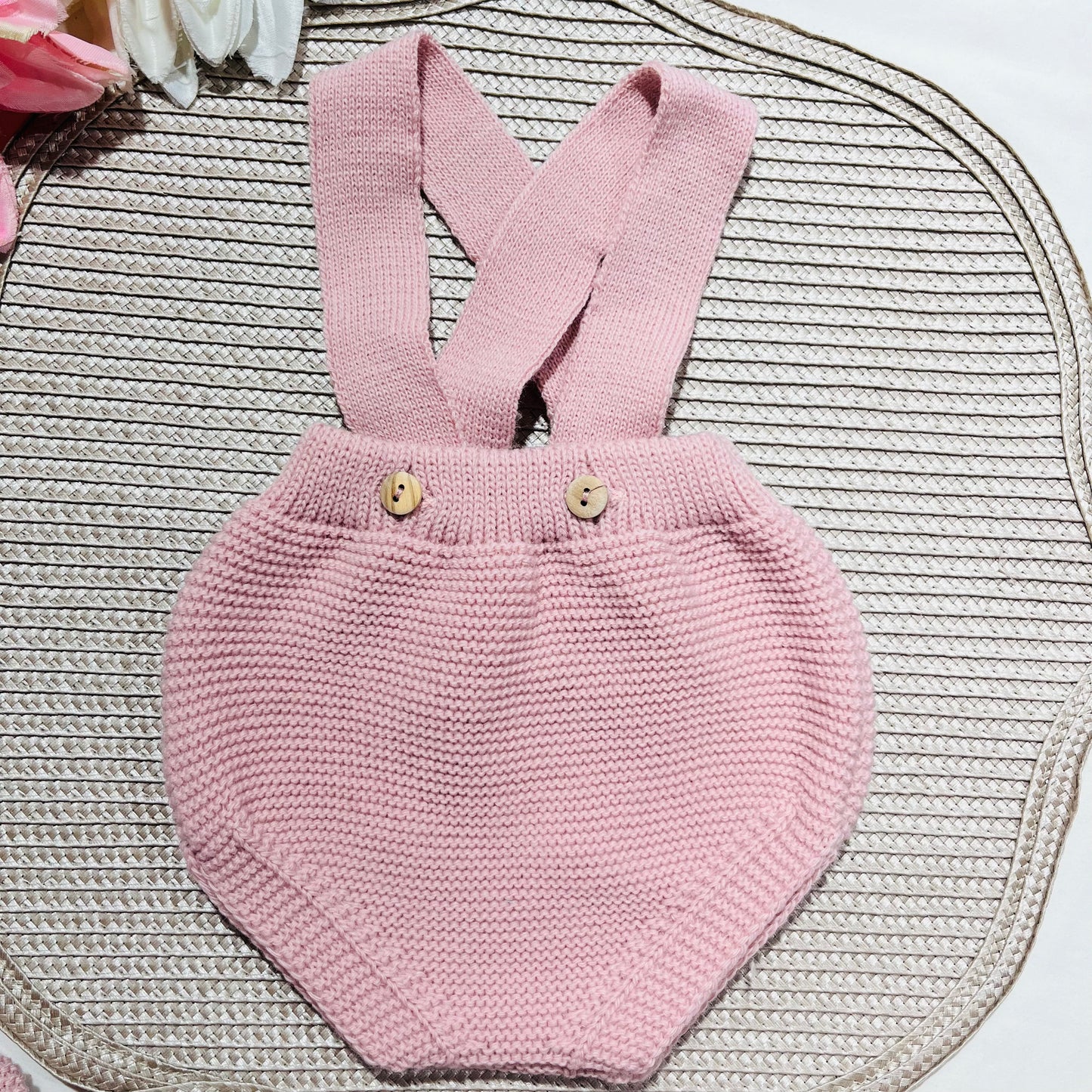 Conjunto Mimo  em malha para bebé - Rosa velho - 1 aos 12M