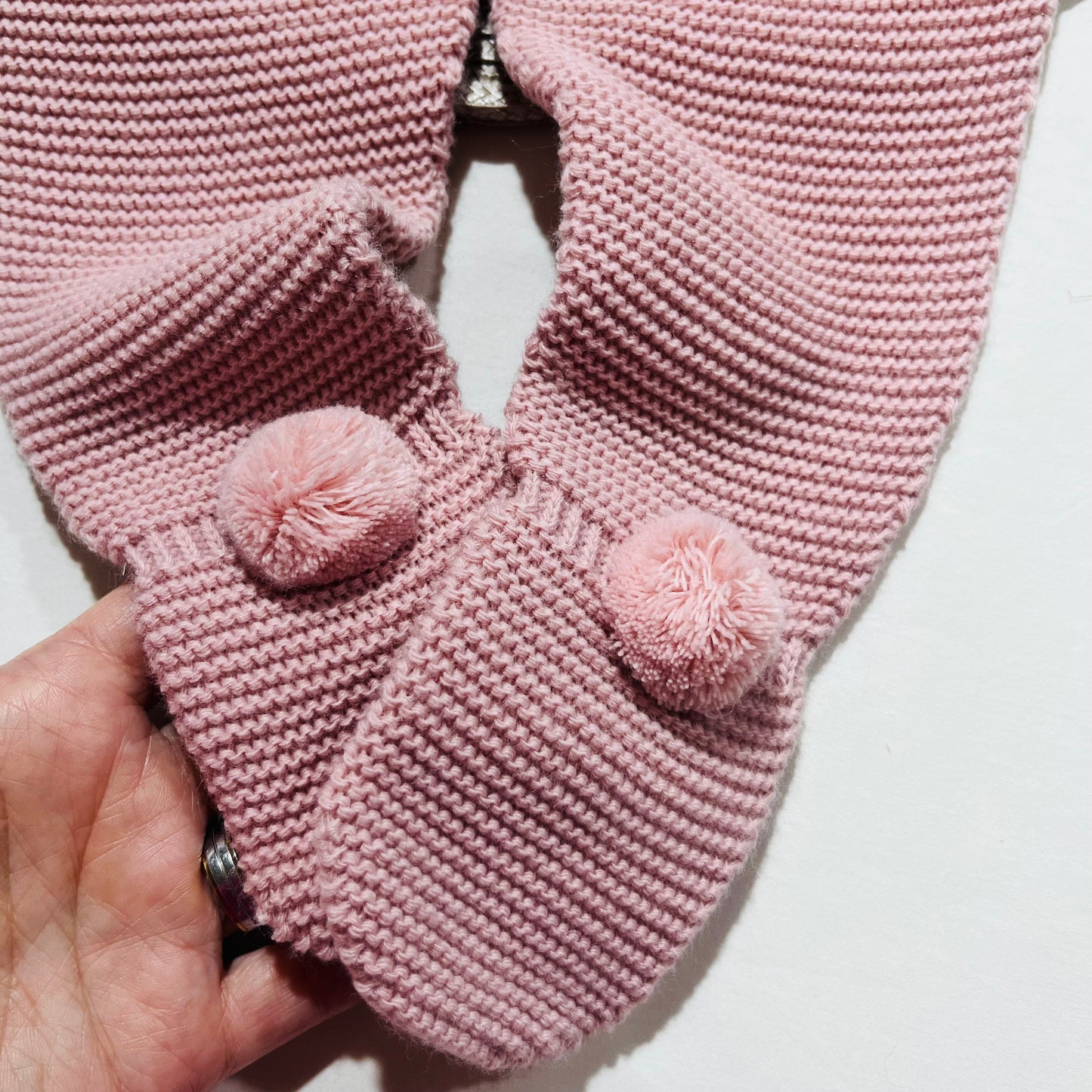 Conjunto Docinho  em malha - Rosa velho - 1 aos 12M