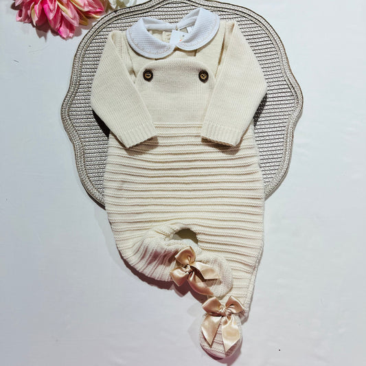 Conjunto Clara  em malha - Areia - 3 e 6M