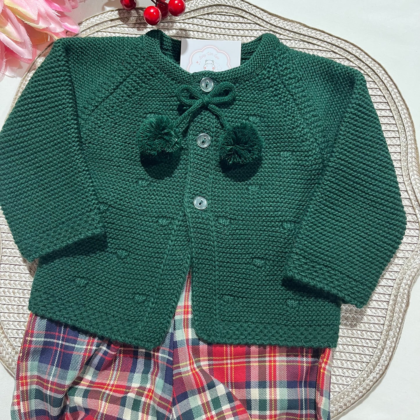 Conjunto Gabriel  para bebé - Verde Pinheiro - 1 aos 12M