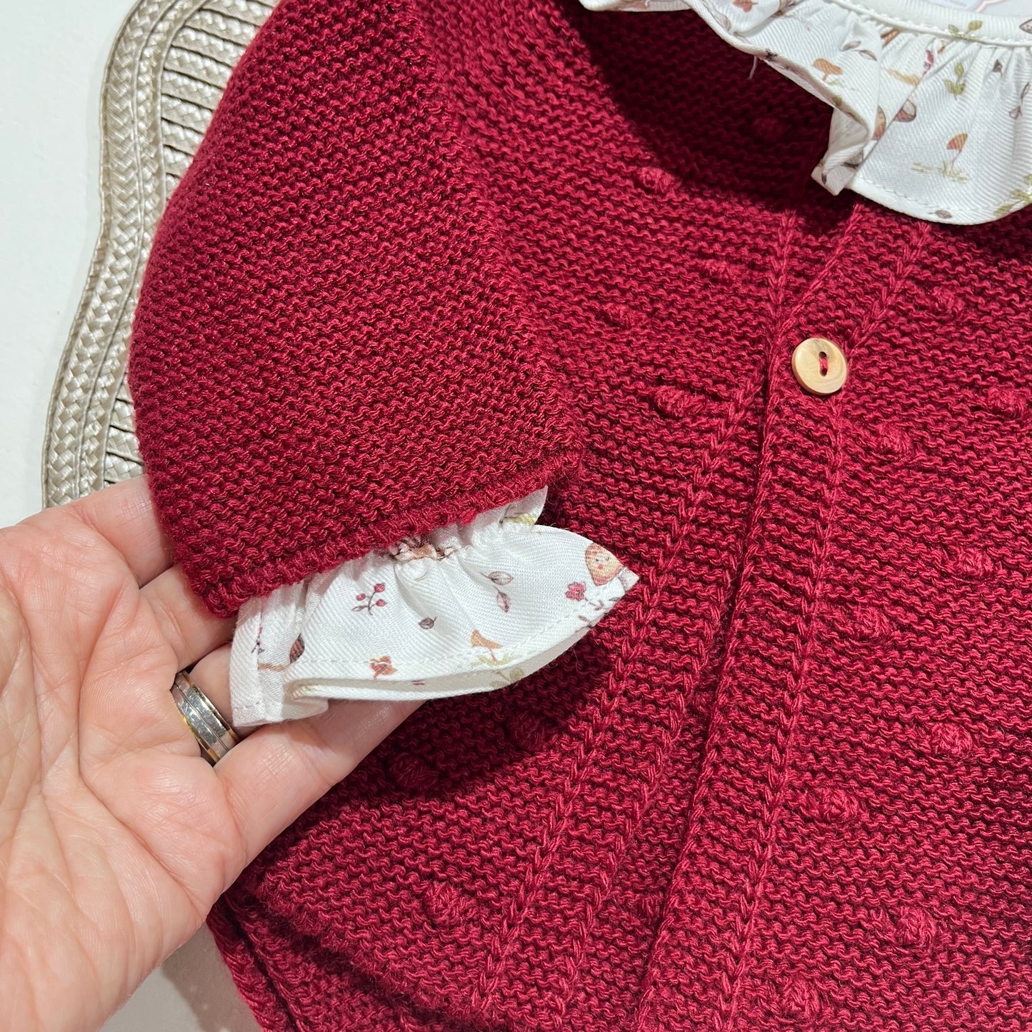 Conjunto Valentina para bebé - Vermelho - 1 aos 12M