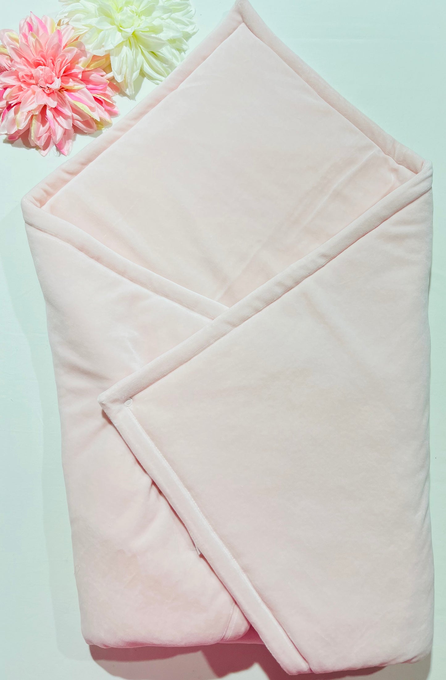 Manta envelope em veludo para bebé - Linho - Qualidade PREMIUM -  Rosa