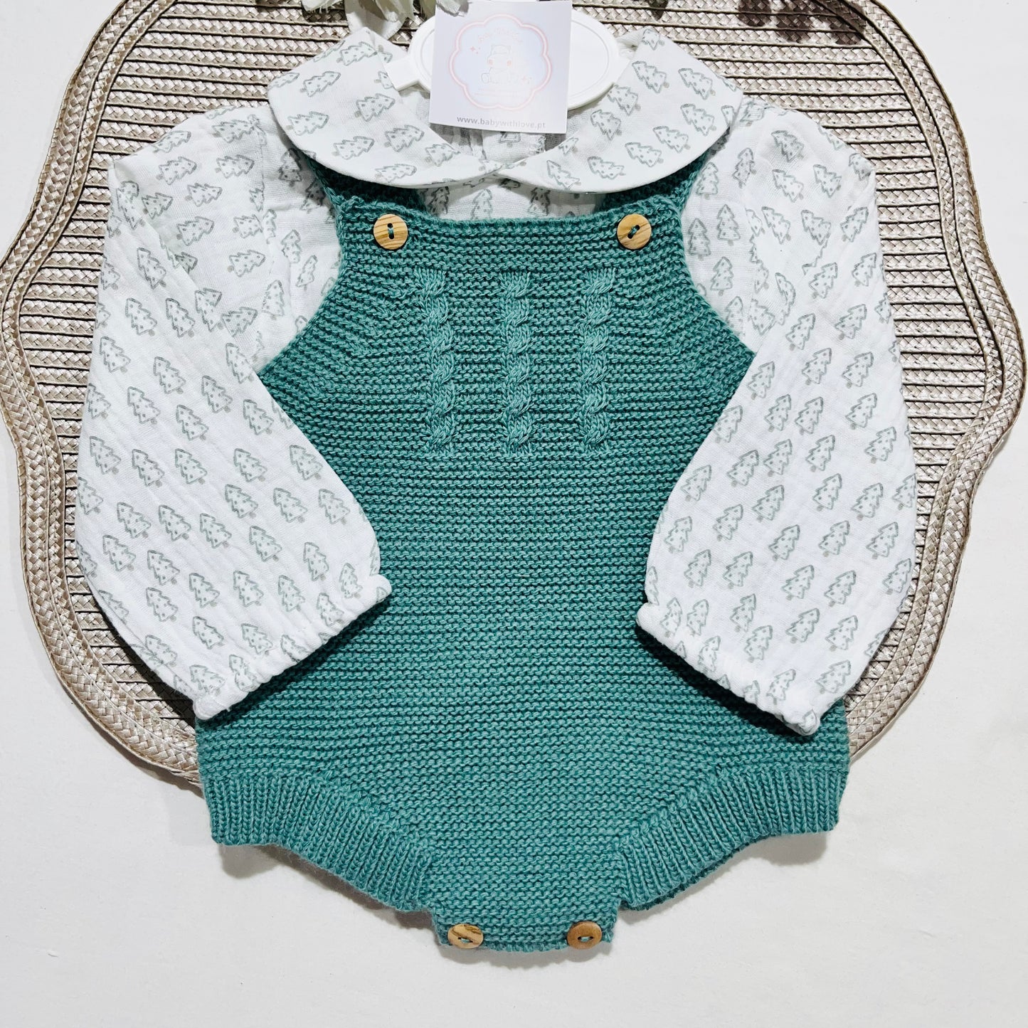 Conjunto Oliver  para bebé - 1 aos 12M - Verde