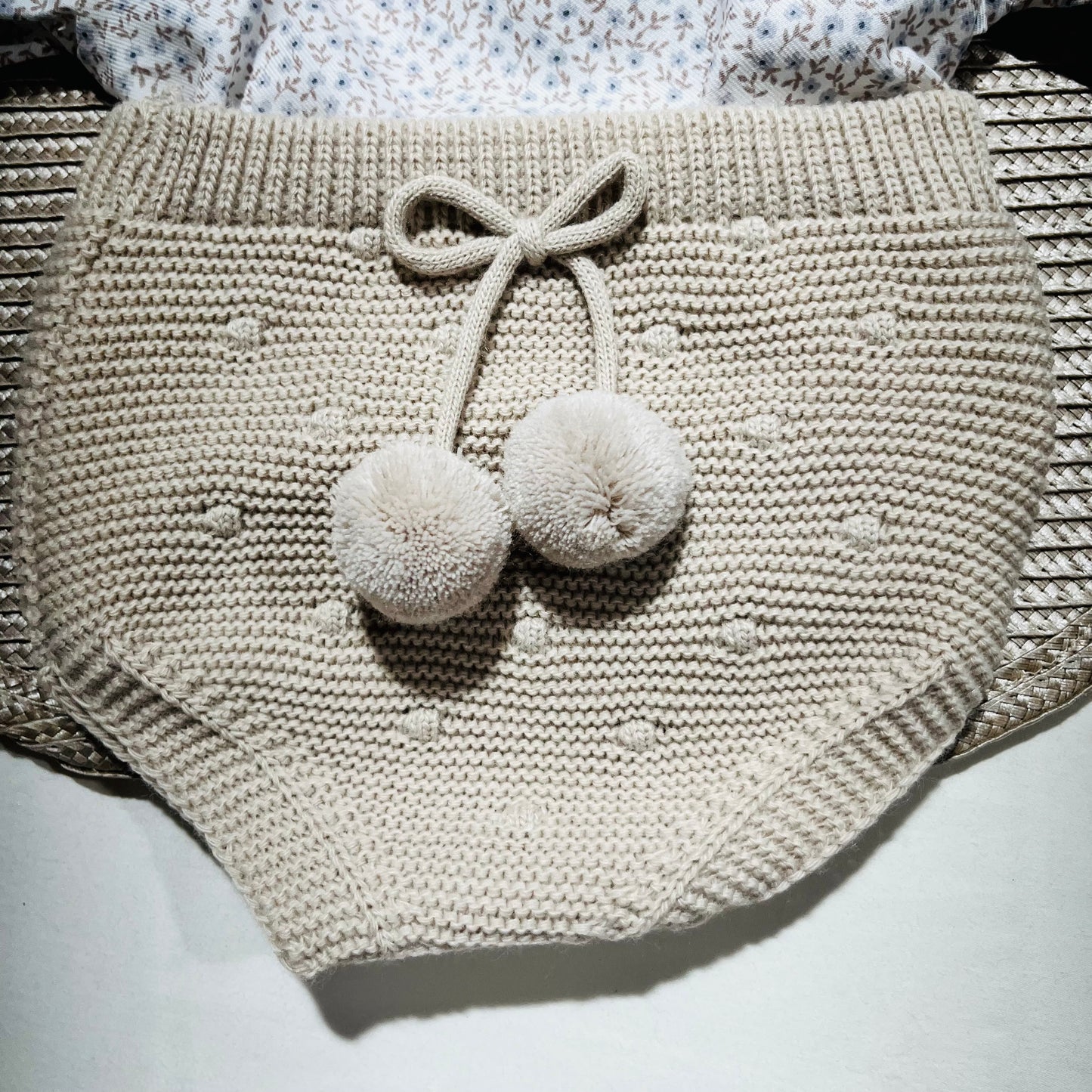 Conjunto Maria  em malha - 1 aos 12M - Areia