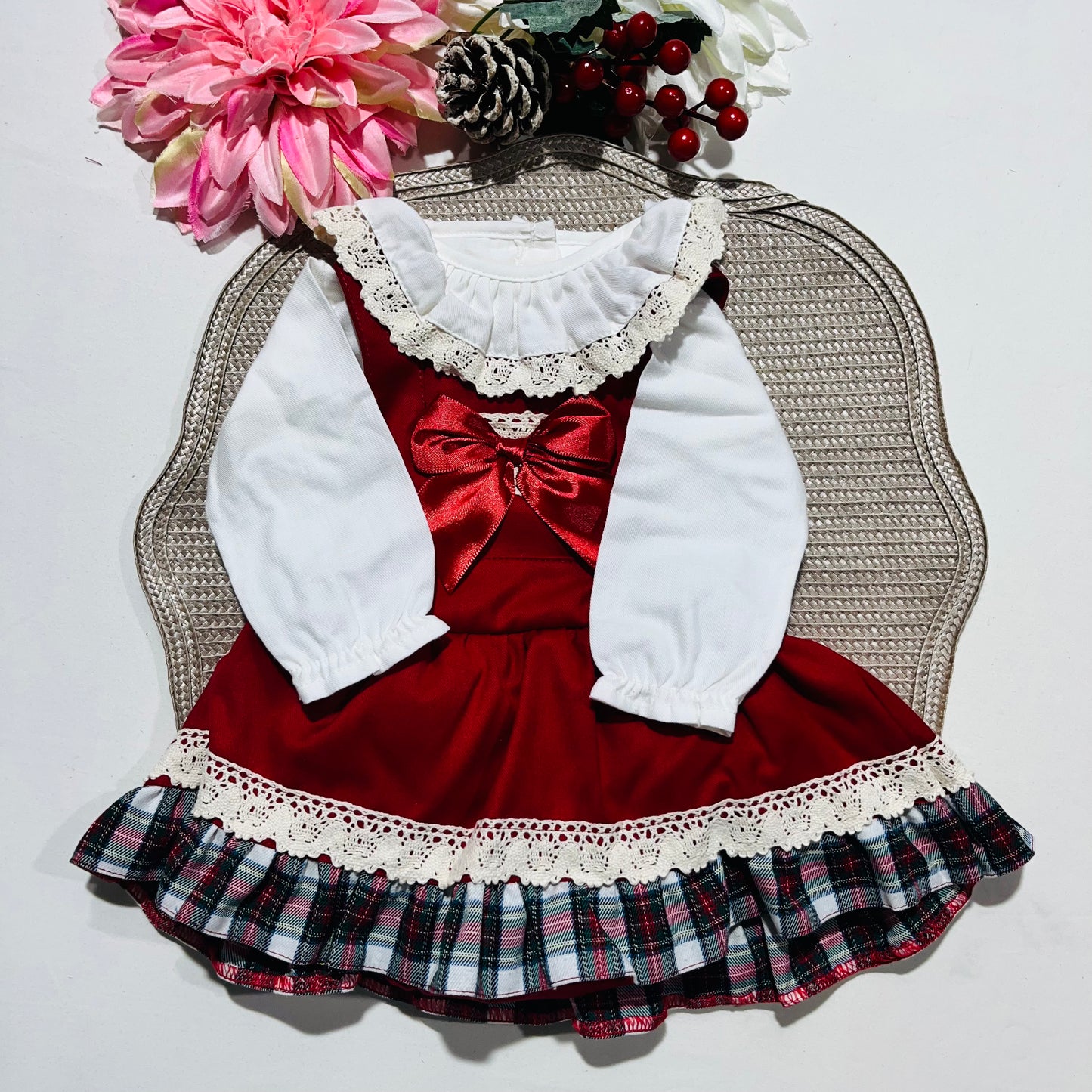 Conjunto Natal Fofo e camisa - 3 aos 12M