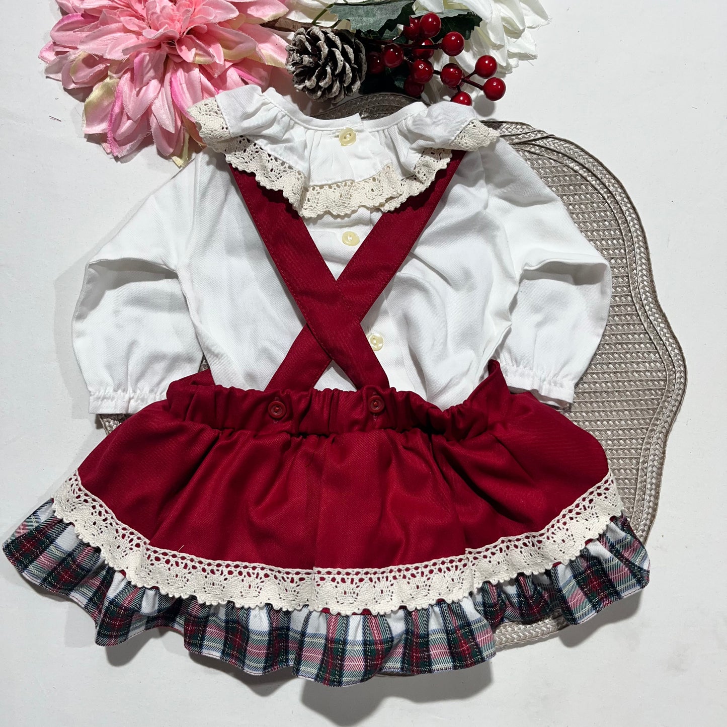 Conjunto Natal Fofo e camisa - 3 aos 12M