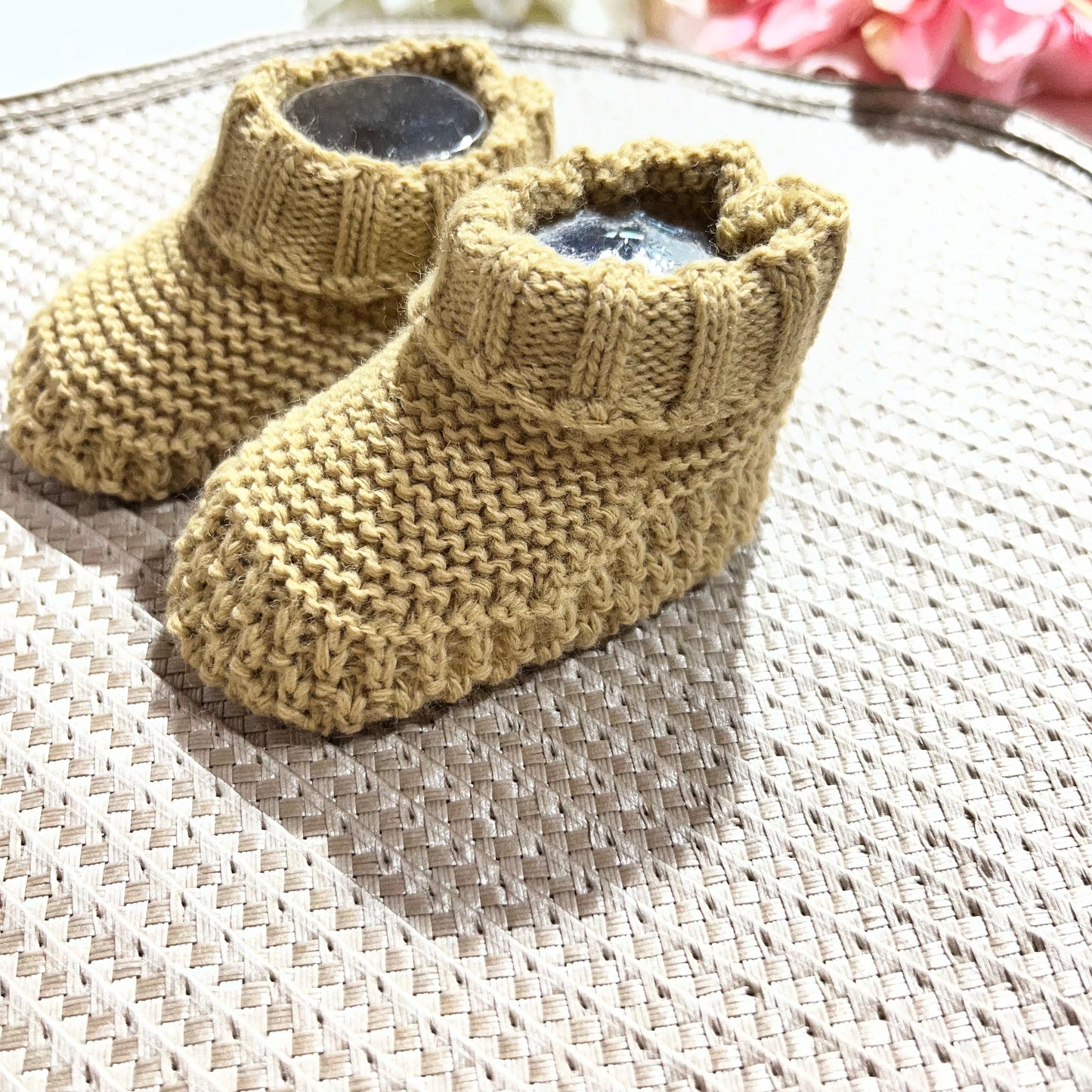 Conjunto Tricot para bebé - 1 aos 6M - Camel