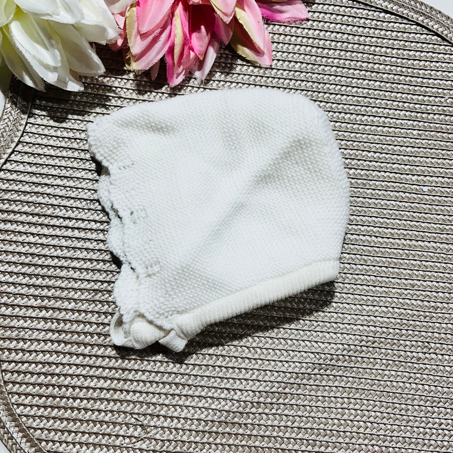 Conjunto de malha para bebé - Pérola - 6 e 12M