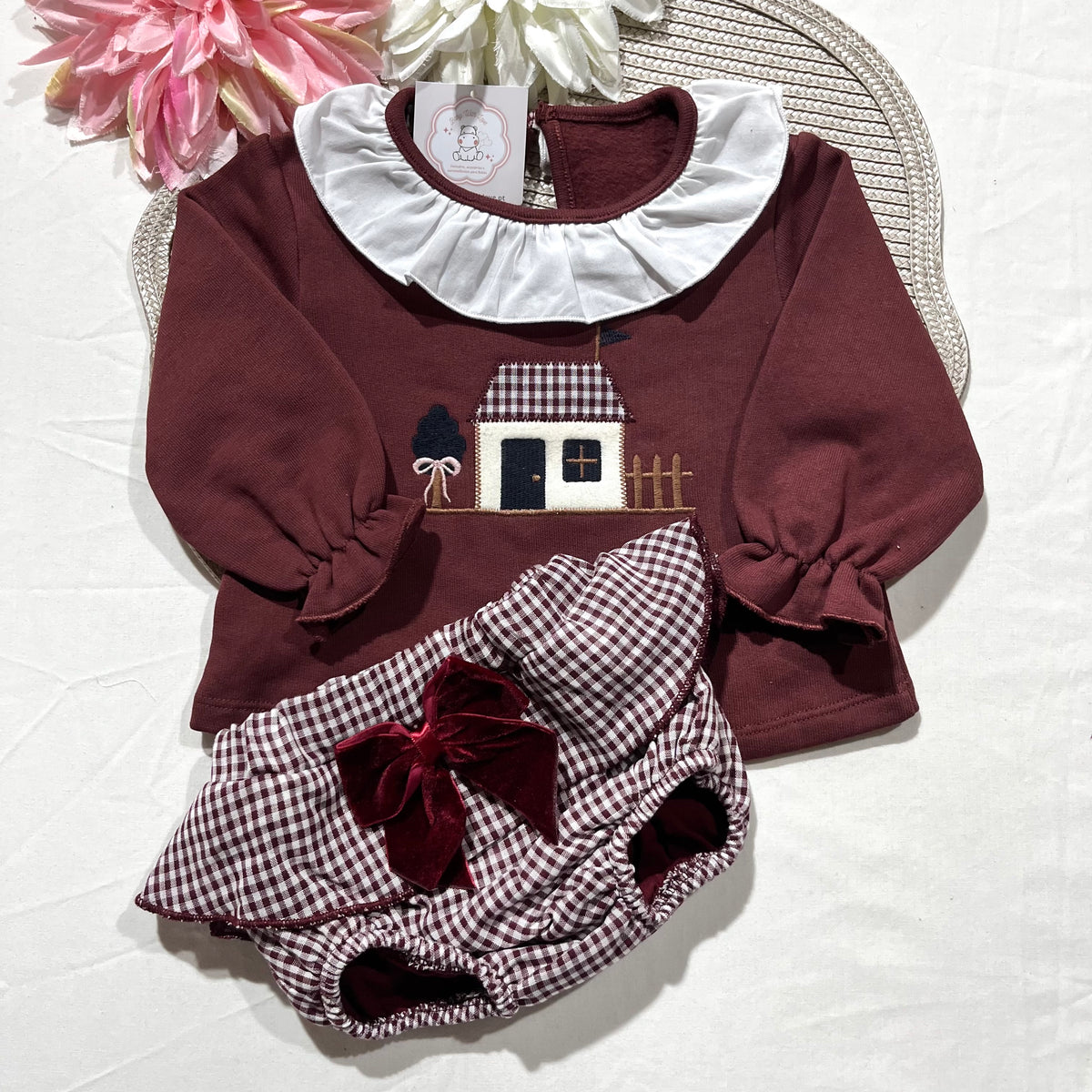Conjunto Casinha para bebé - 6 aos 24M - Bordou