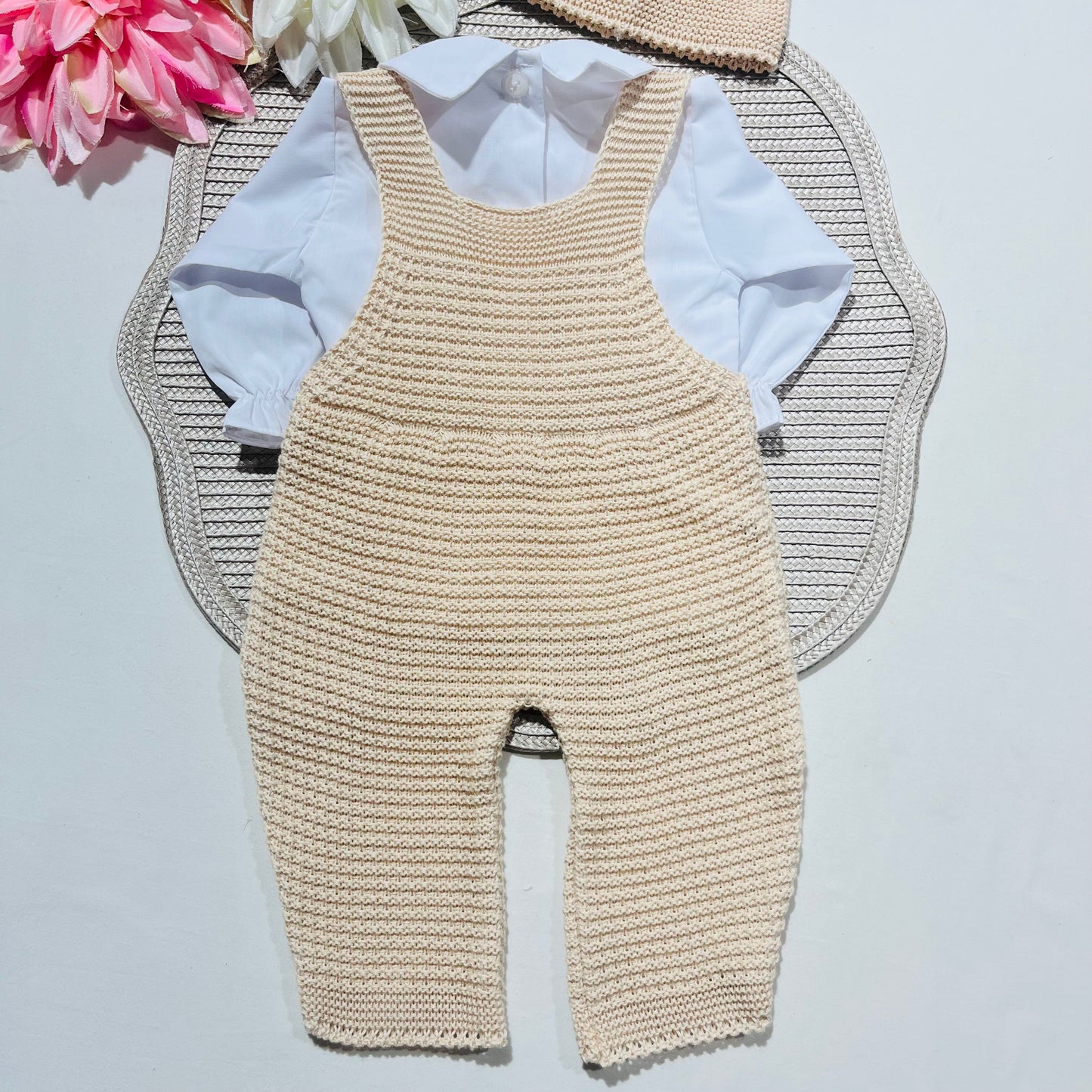 Conjunto de bebé - 3 peças - 1/3M - Areia