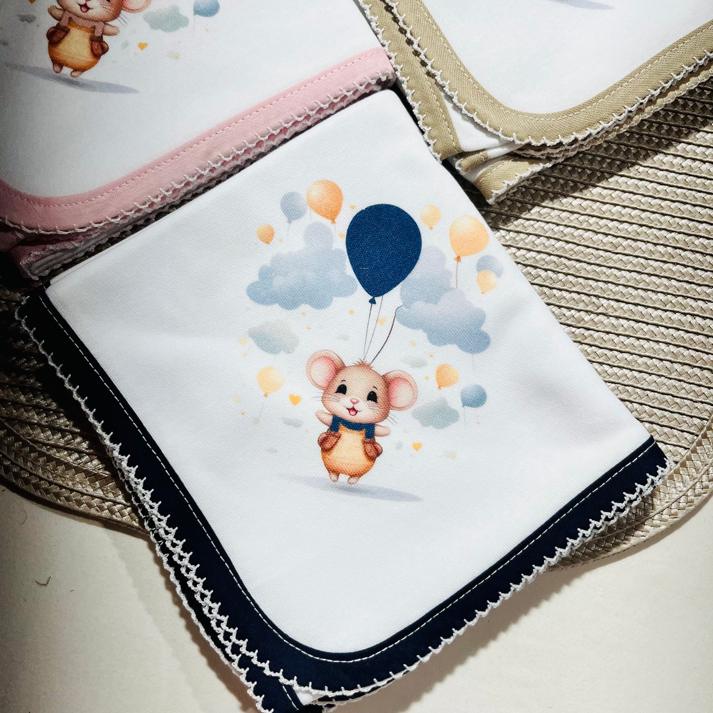 Fralda 100% algodão - Ratinho