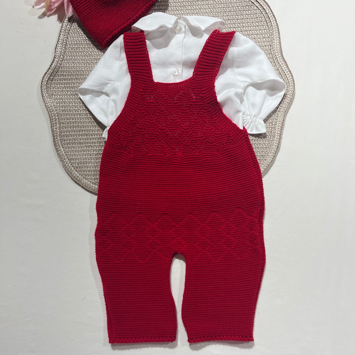 Conjunto Ternura para bebé - 1/3M - Vermelho