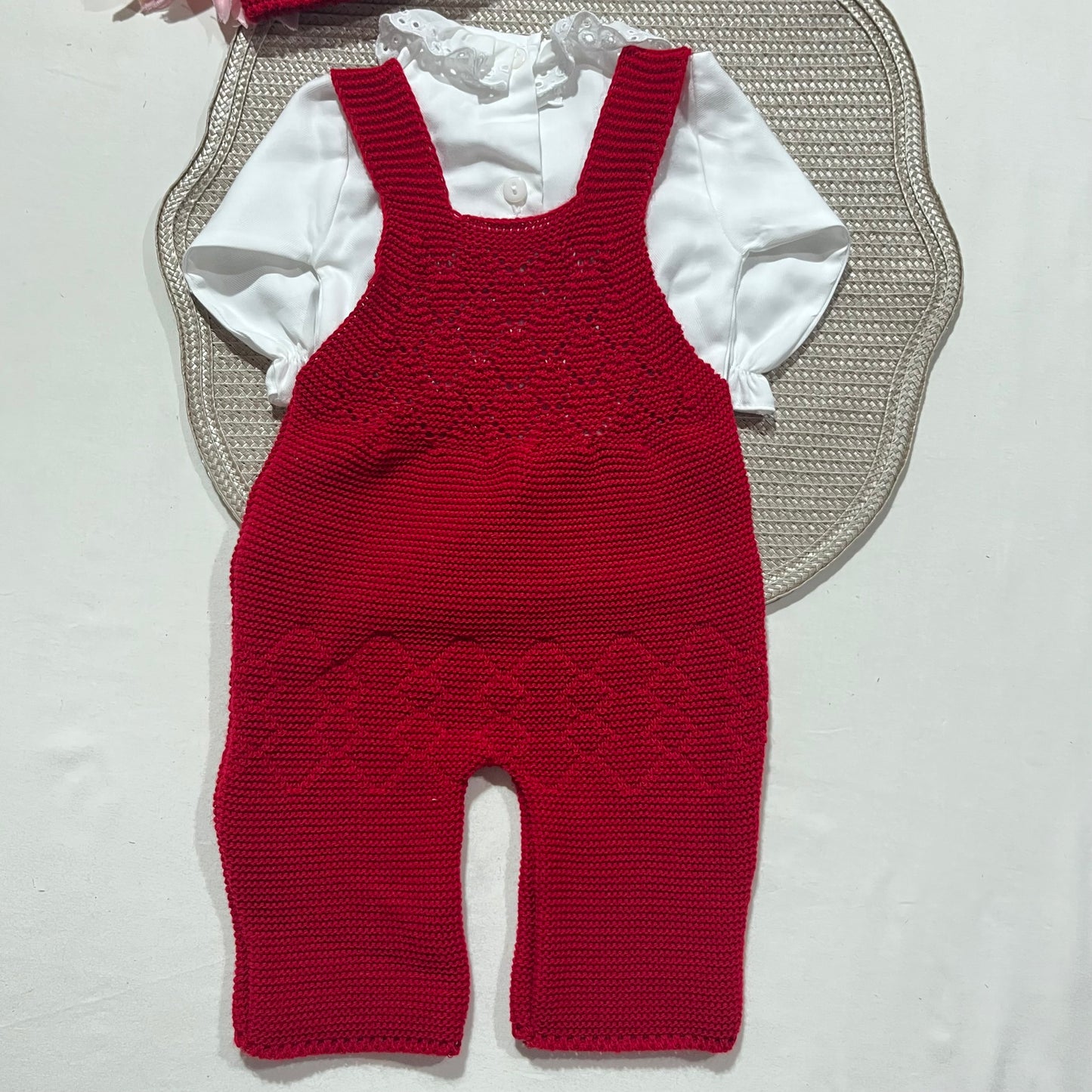 Conjunto Ternura para bebé - 1/3M - Vermelho