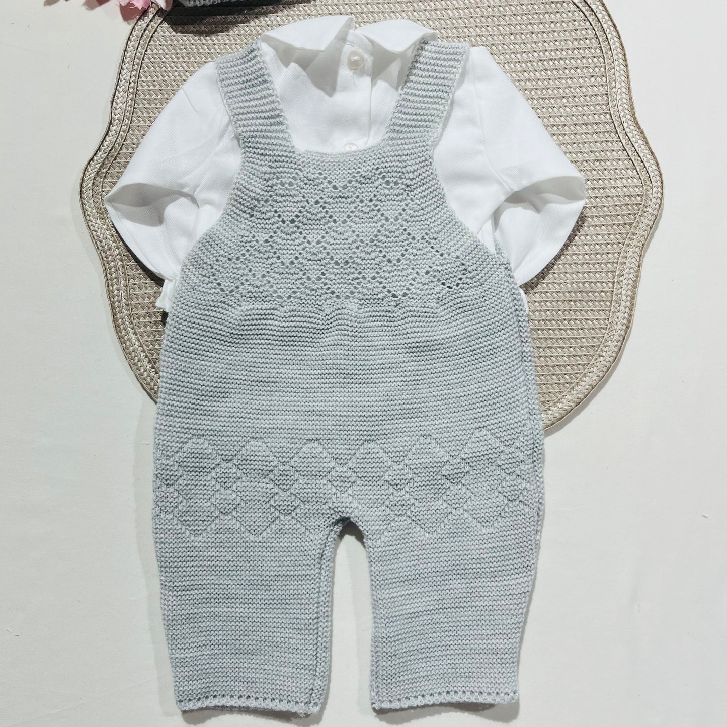Conjunto Ternura para bebé - 1/3M - Cinzento