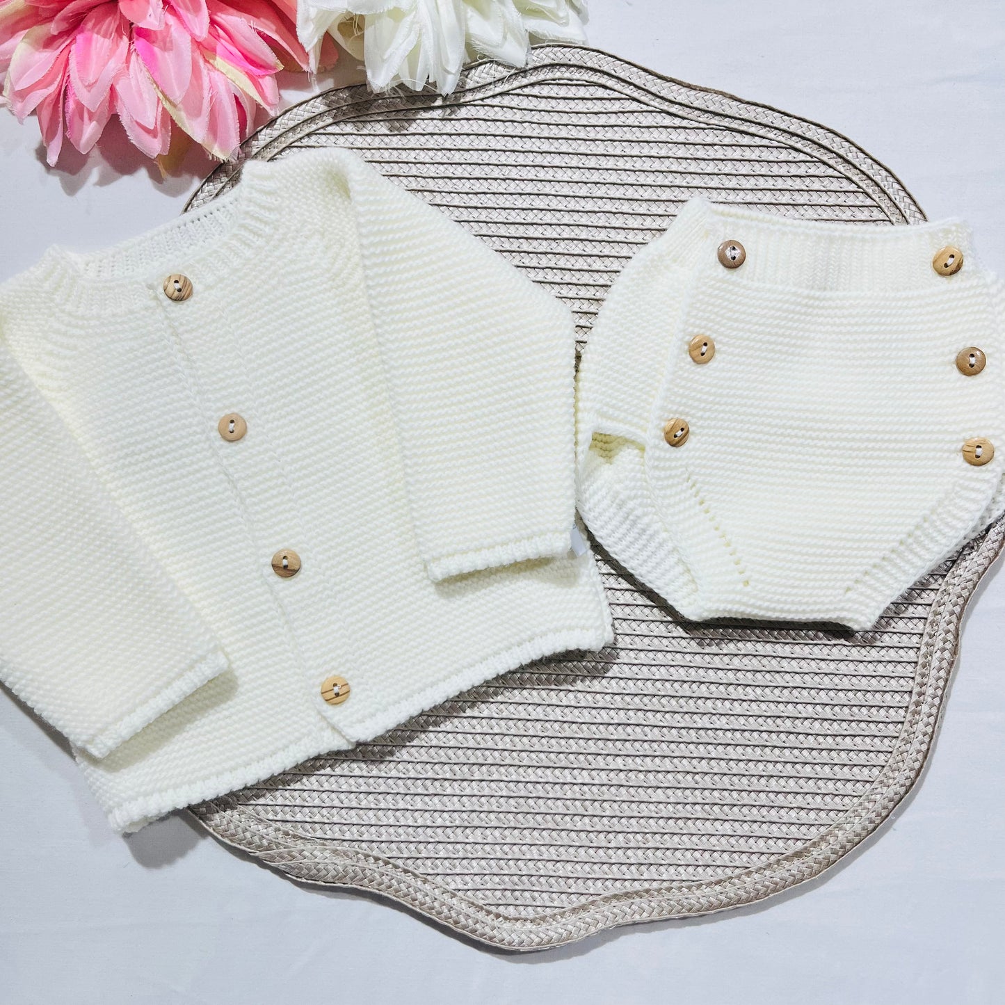 Conjunto para bebé de 2 peças - 0 aos 6M - Pérola