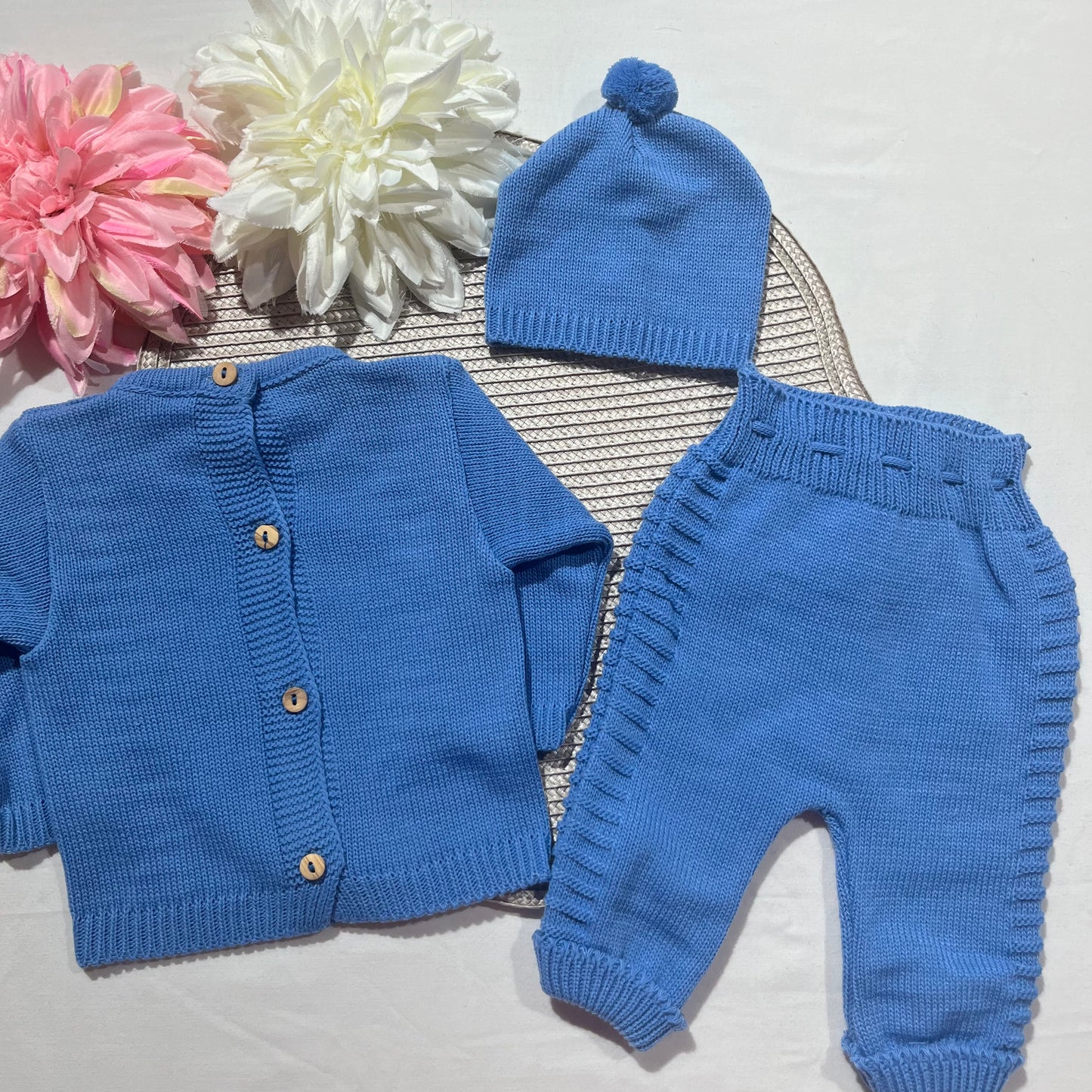 Conjunto Noa para bebé - 1/3M - Azul cobalto