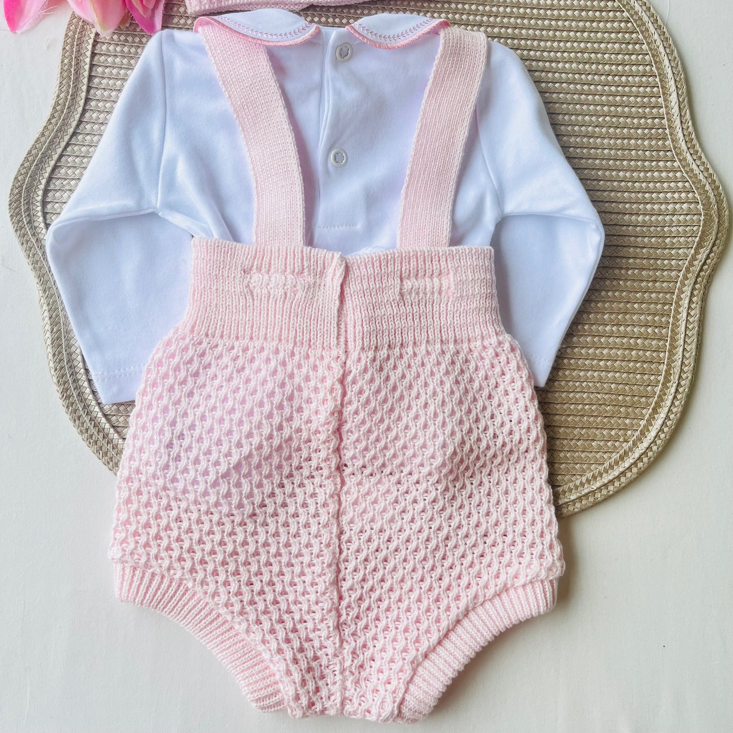 Conjunto para bebé - Fofo e body - rosa bebé